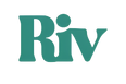 Blue RIV logo on transparent background