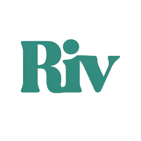 Blue Riv logo on a transparent background